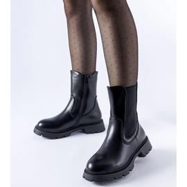 Schwarze isolierte klassische Pleasanton-Stiefeletten 1