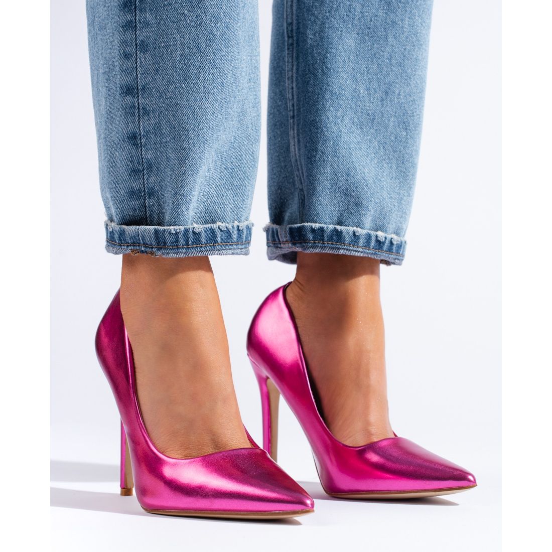 Hot pink 2025 stiletto pumps