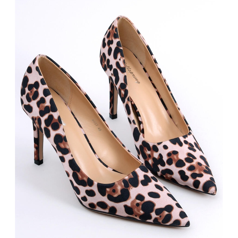 Damen-Stilettos Telisha Leopard beige 2