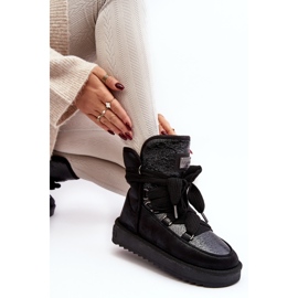 Damen-Schneestiefel mit Bindungen D.Franklin DFSH370006 Schwarz 1