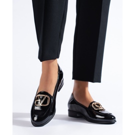 W. Potocki Schwarze Lacklederschuhe für Damen Potocki 2