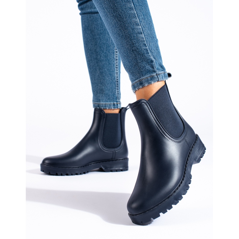 Schwarze Gummistiefel von Shelovet 1