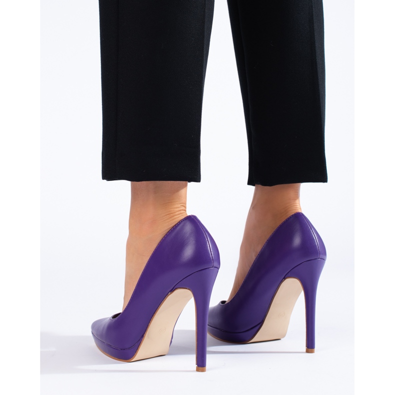 Lila Shelovet-Pumps mit hohen Absätzen 1