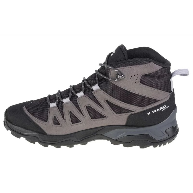 Salomon X Ward Leather Mid Gtx M 471817 Schuhe grau 1