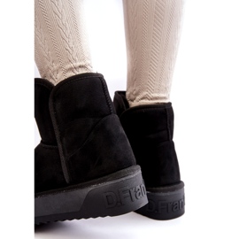 Veganer wasserdichte Frauenschnee -Stiefel auf der schwarzen D.Franklin -Plattform 4