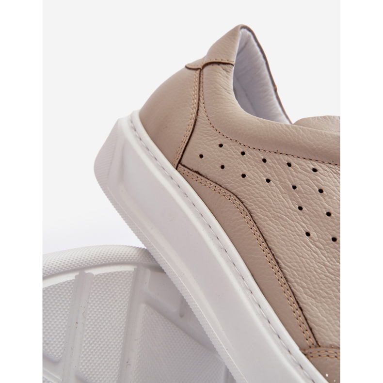 Herren-Sportschuhe aus Leder Zazoo 1544 Beige 2