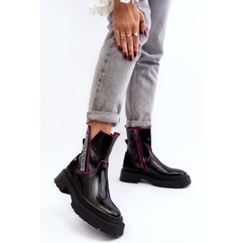 Leder Damenstiefel Maciejka 06236-15 Schwarz 5