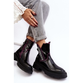 Leder Damenstiefel Maciejka 06236-15 Schwarz 8