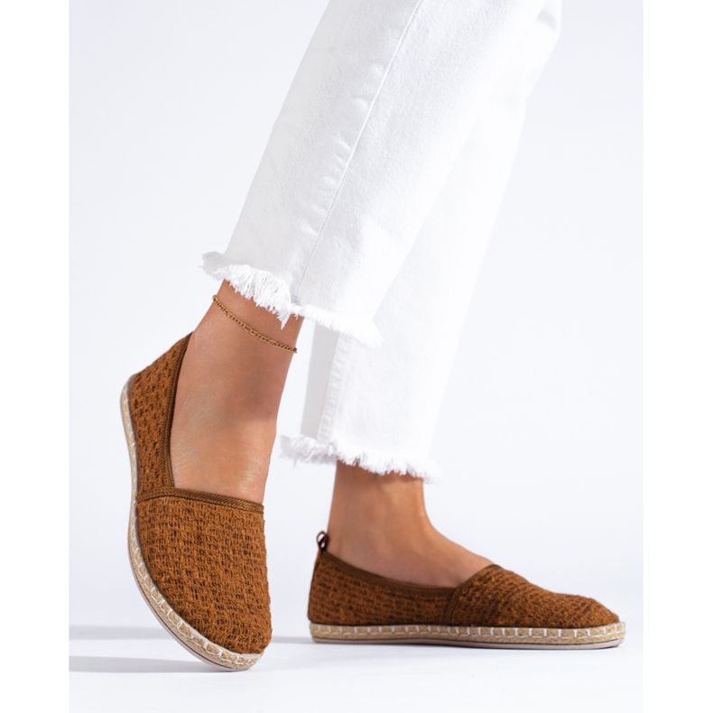 Balada Leichte Textil-Espadrilles braun 1