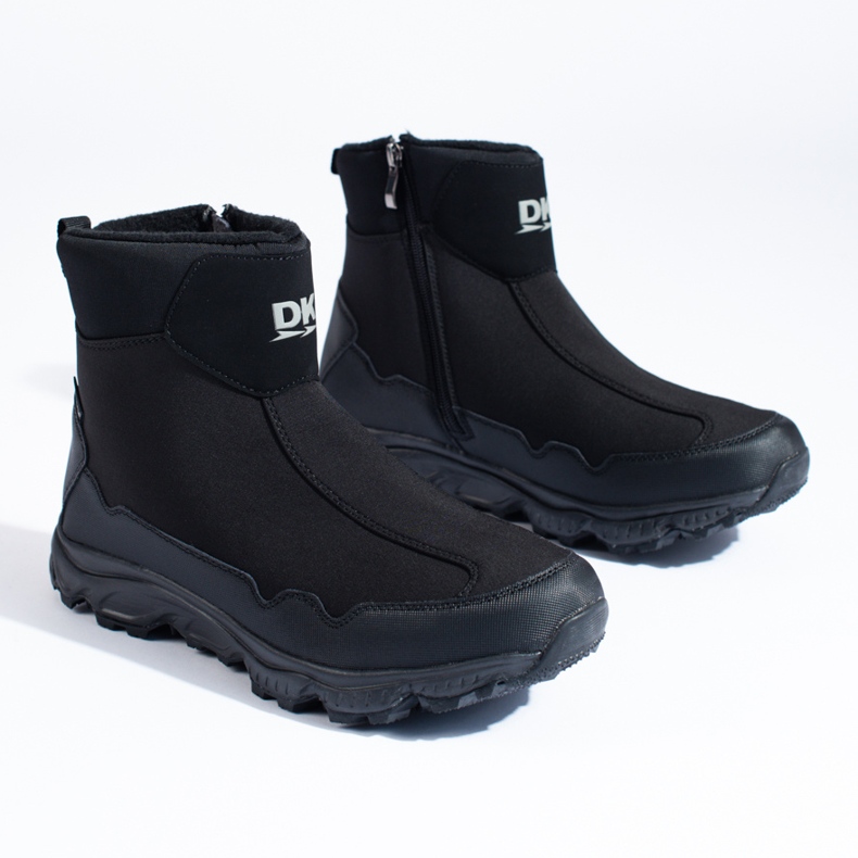 DK Herren-Schneestiefel mit dicker Sohle, schwarz 1