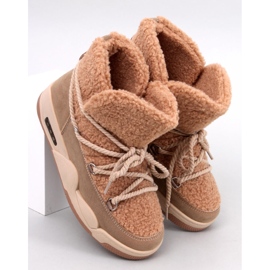 Remal Khaki isolierte Schneestiefel beige 1