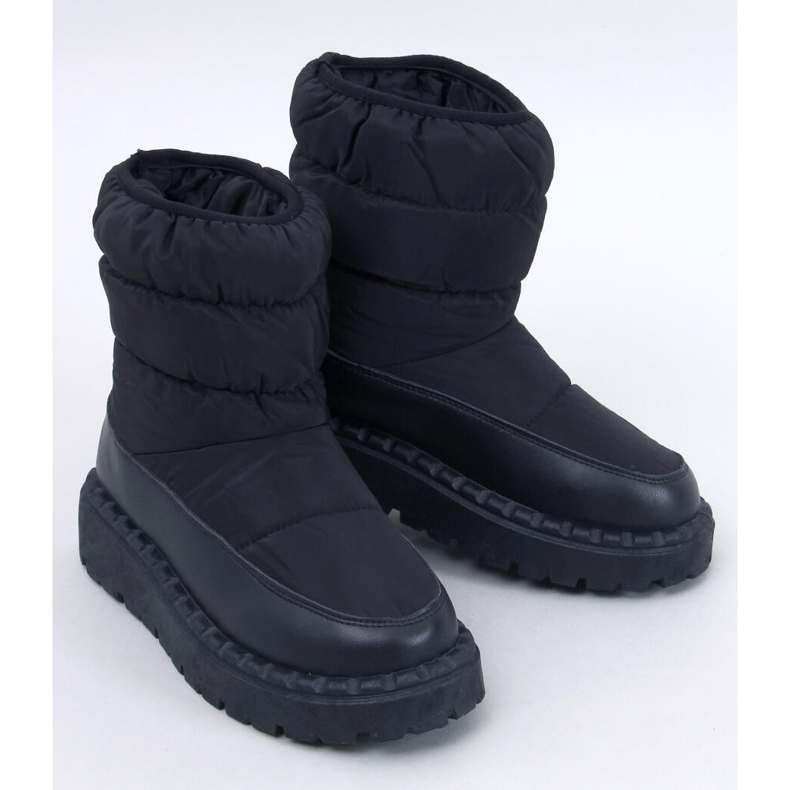 Javier Schwarze Nylon-Schneestiefel 1