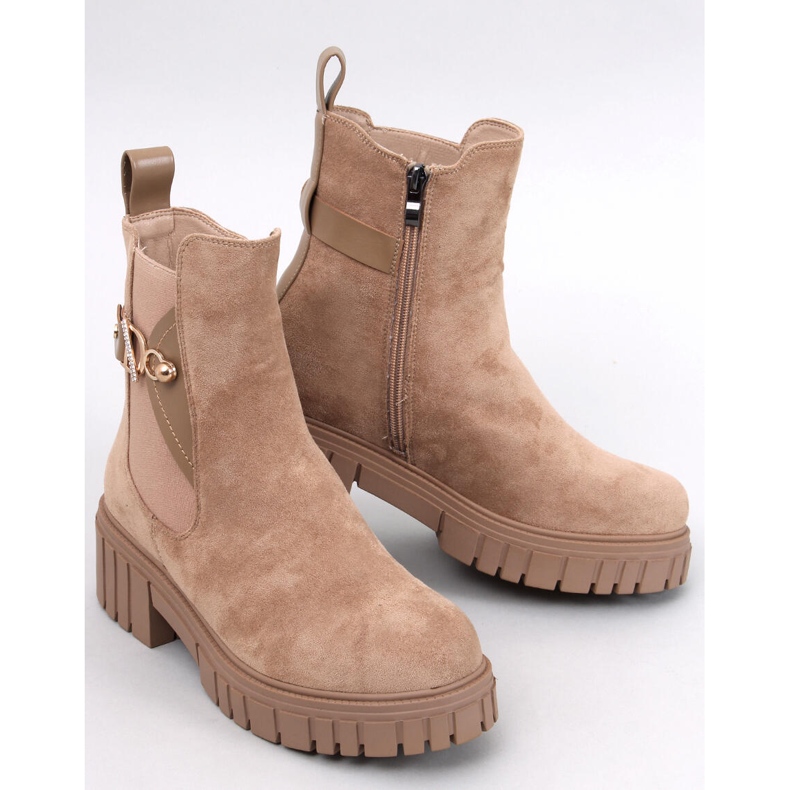 Errol Beige Plateau-Chelsea-Stiefel 1