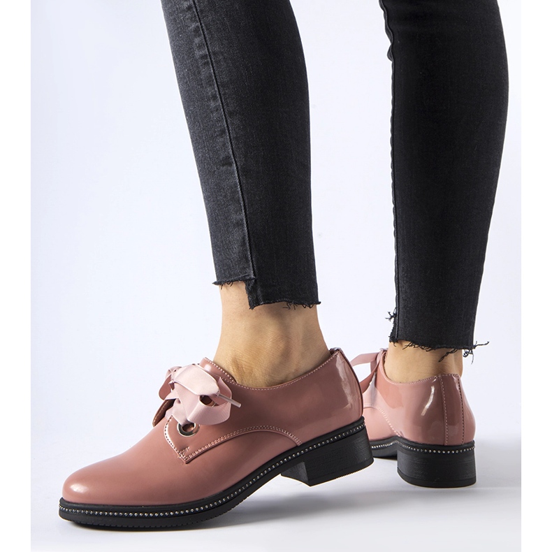 Rosa Schuhe mit Povegliano-Strasssteinen 1