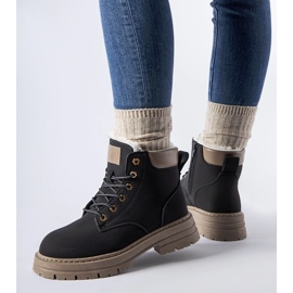 Schwarze, isolierte Mcwhorter-Stiefel 1