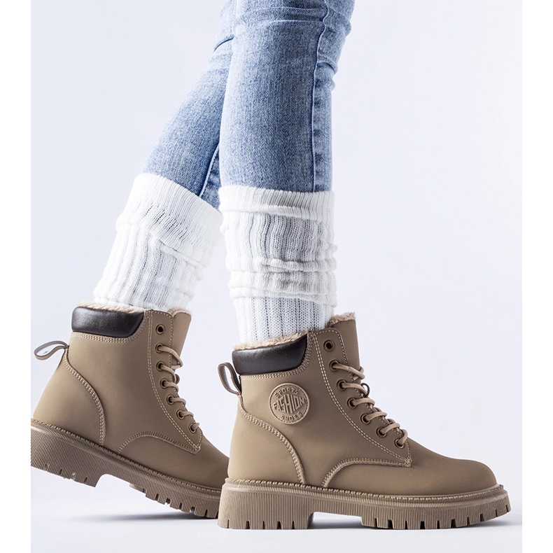 Braune, isolierte Medole-Stiefel 1