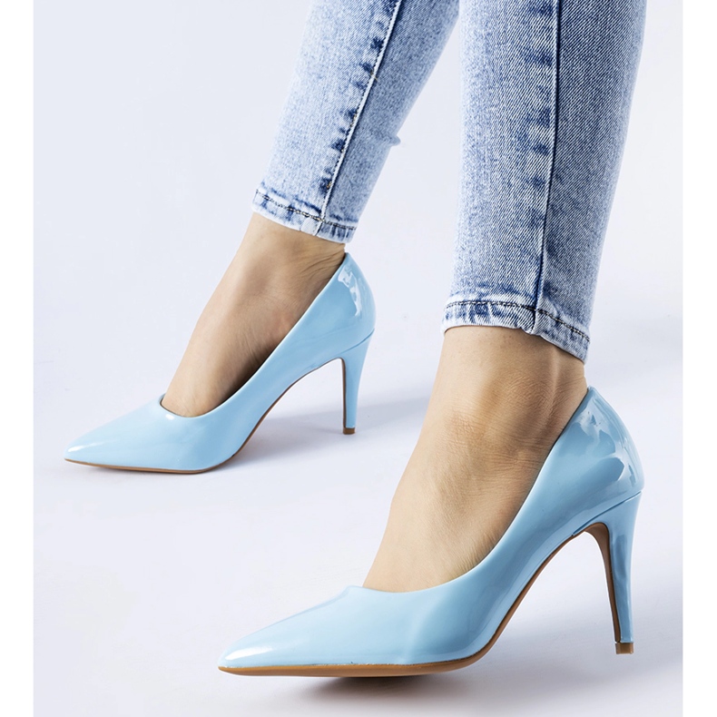 Blaue, spitze Agrate-Stilettos 1