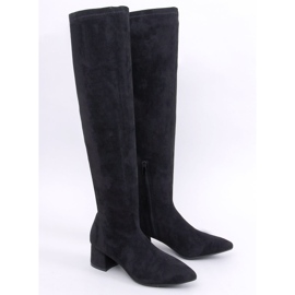 Diondre Schwarze Musketiere mit niedrigen Absätzen 1