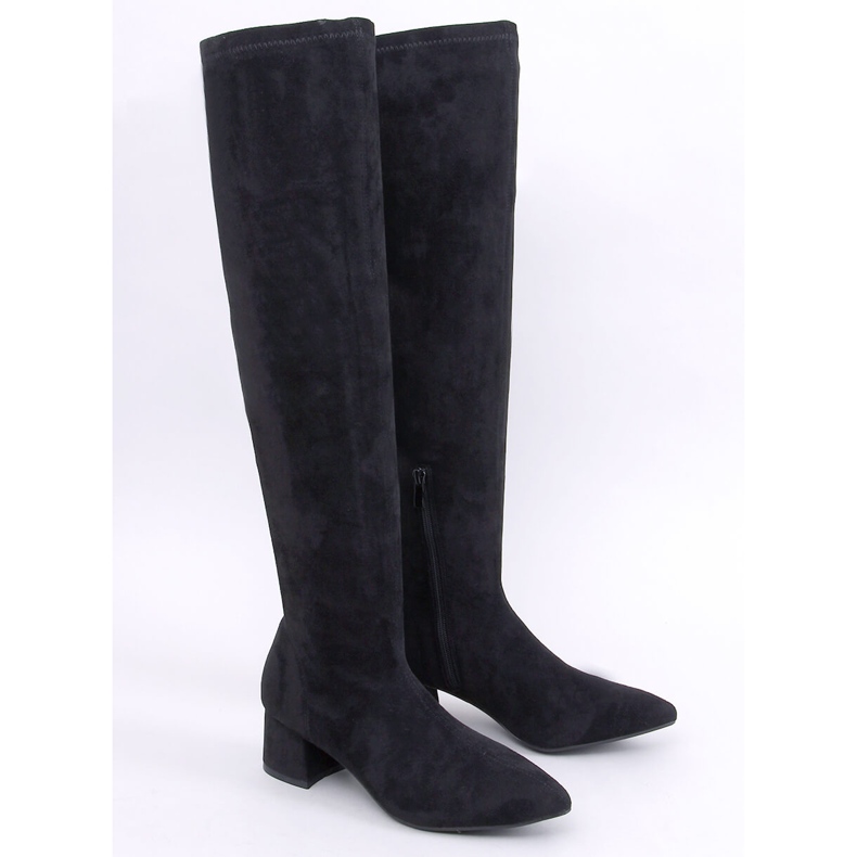 Diondre Schwarze Musketiere mit niedrigen Absätzen 1