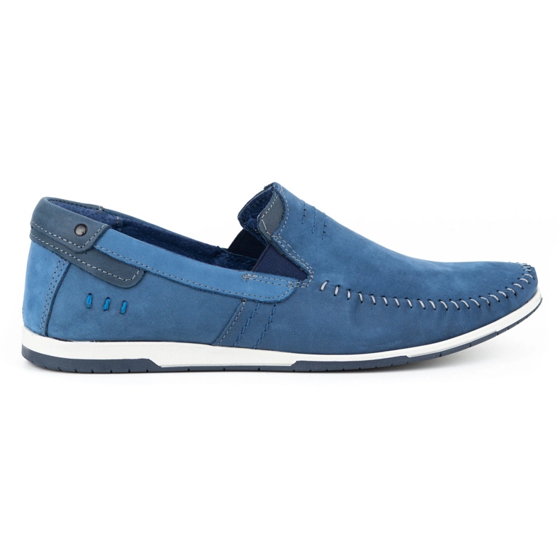 KOMODO Herren Leder Loafer 876 blau 1