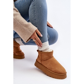 Camel Pirette Plateau-Schneestiefel für Damen braun 1