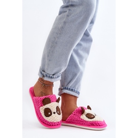 Warme Damenhausschuhe Pink Priseth rosa 1