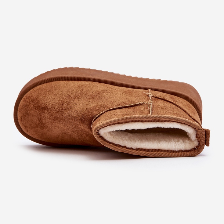 Damen-Schneestiefel mit dicker Sohle Camel Caliksa braun 2