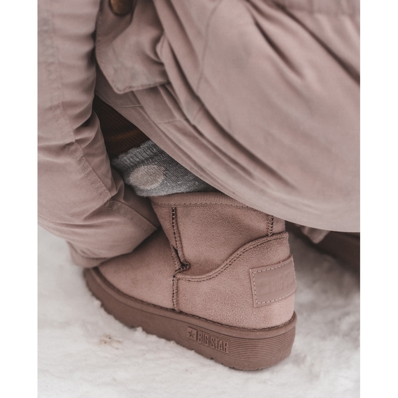 Isolierte Schneestiefel für Kinder mit Reißverschluss Pink Big Star MM374101 rosa 1