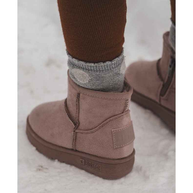 Isolierte Schneestiefel für Kinder mit Reißverschluss Pink Big Star MM374101 rosa 2