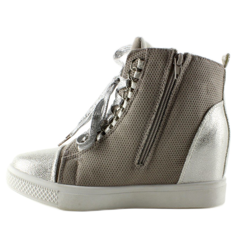 Turnschuhe mit Ketten R72 Grey3 / Silber grau 1