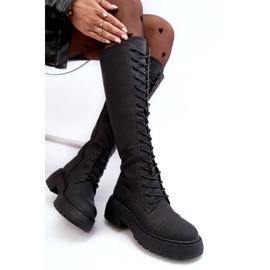 Seastar Schwarze Bergdis-Schnürstiefel, isolierte Overknee-Overknee-Stiefel 6