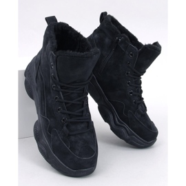 Elius Black isolierte Wintersneaker schwarz 1