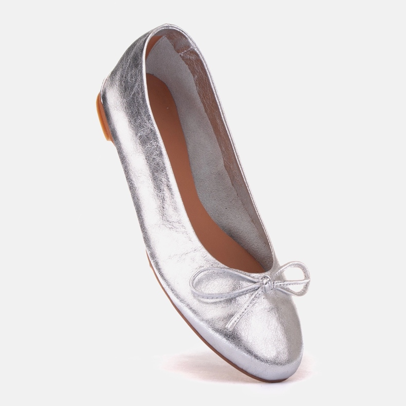 Marco Shoes Passo Ballettschuhe silber- 1
