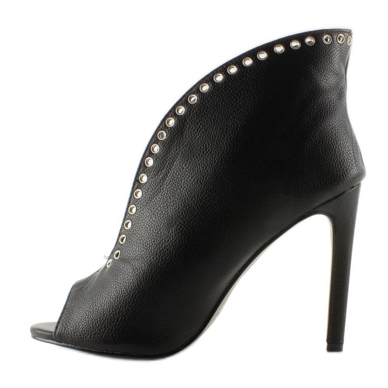 Stilettos Booties mit Nieten Hp-36 Schwarz 1