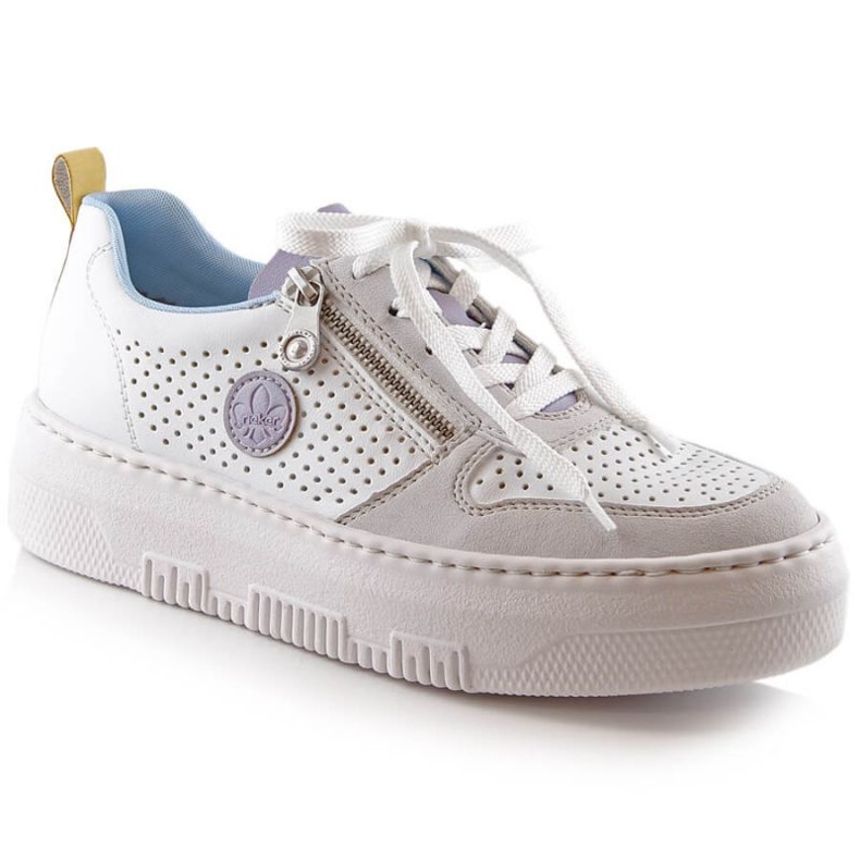 Bequeme Rieker W RKR589 weiße Schuhe 2