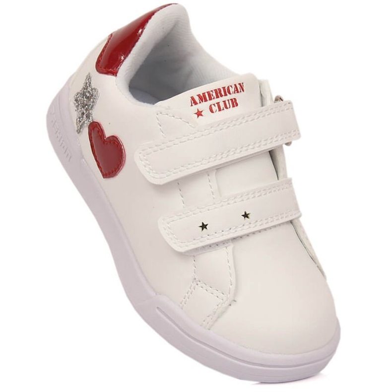 American Club Jr AM925A Sportschuhe mit Klettverschluss, weiß 1