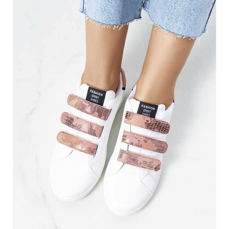 Damen-Sneaker von Diest in Weiß und Rosa 1