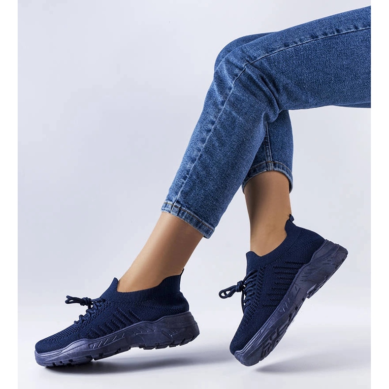 Blaue Sneaker mit flexiblem Obermaterial von Gois 1