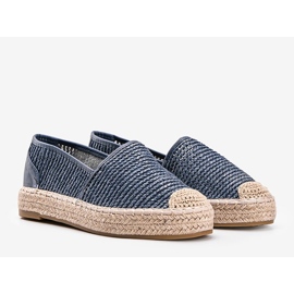 Carly Blau gewebte Espadrilles 1