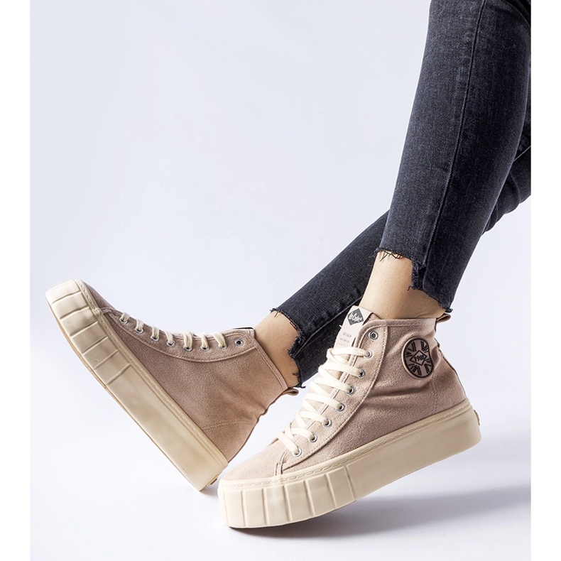 Beige Turnschuhe Lee Cooper LCJ-22-31-1434L 1