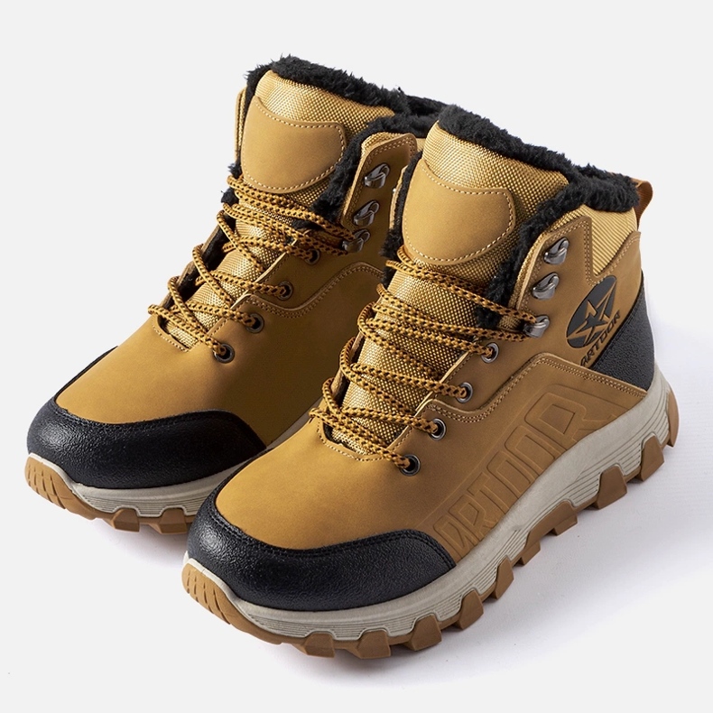 Braune isolierte Herren-Trekkingschuhe von Nurra 1