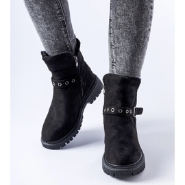 Schwarze, isolierte Gibsonia-Stiefeletten 1