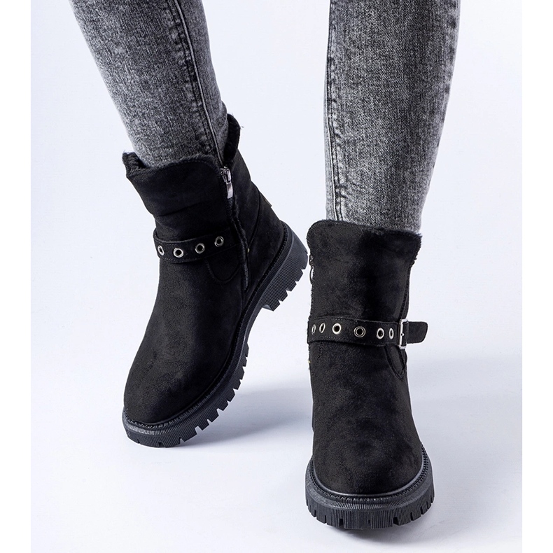 Schwarze, isolierte Gibsonia-Stiefeletten 1