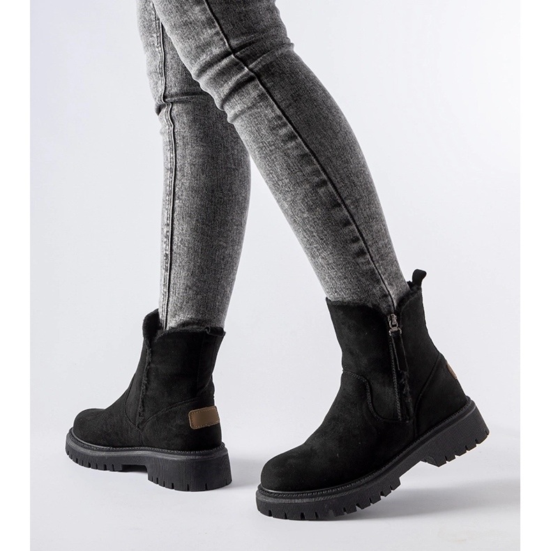 Schwarze isolierte klassische Tesoriero-Stiefeletten 1