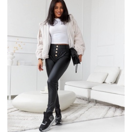 Schwarze isolierte Sneakers mit Deleon-Glitzer 1