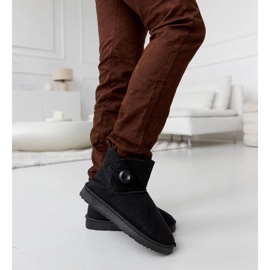 Schwarze, kurze, isolierte Schneestiefel von Snyder 1