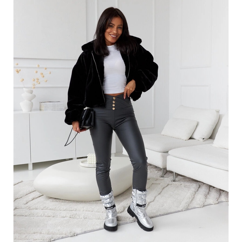 Pulliam Silber isolierte Damen-Schneestiefel 1