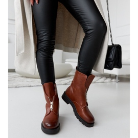 Braune isolierte Stiefel mit Reißverschluss von Oakdale 2