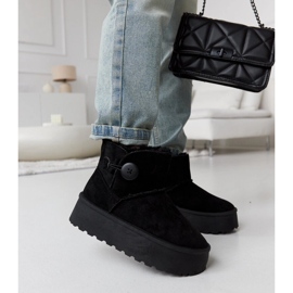 Schwarze, kurze, isolierte Schneestiefel von Casimiro 2