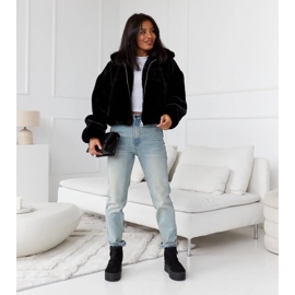 Schwarze, kurze, isolierte Schneestiefel von Casimiro 1